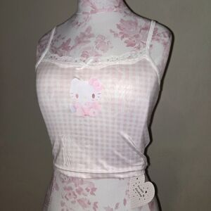 Ouchhh Gingham Hello Kitty Camisole